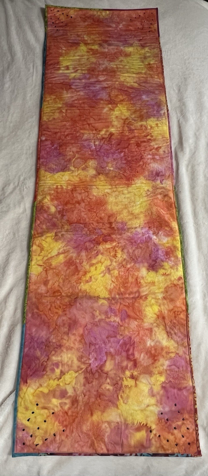 Hand Dyed Batik Fabric Yoga Mat