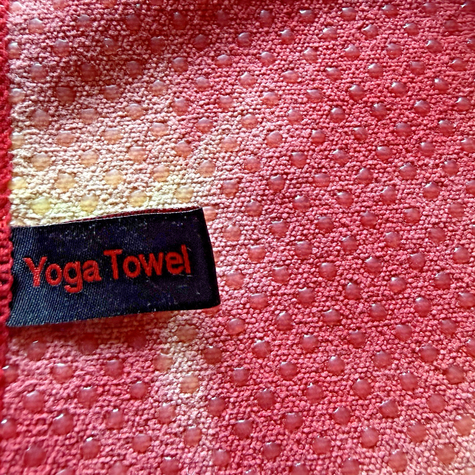 Hotworx Yoga Towel – Tie Dye Orange Red Yellow Non Slip Grip