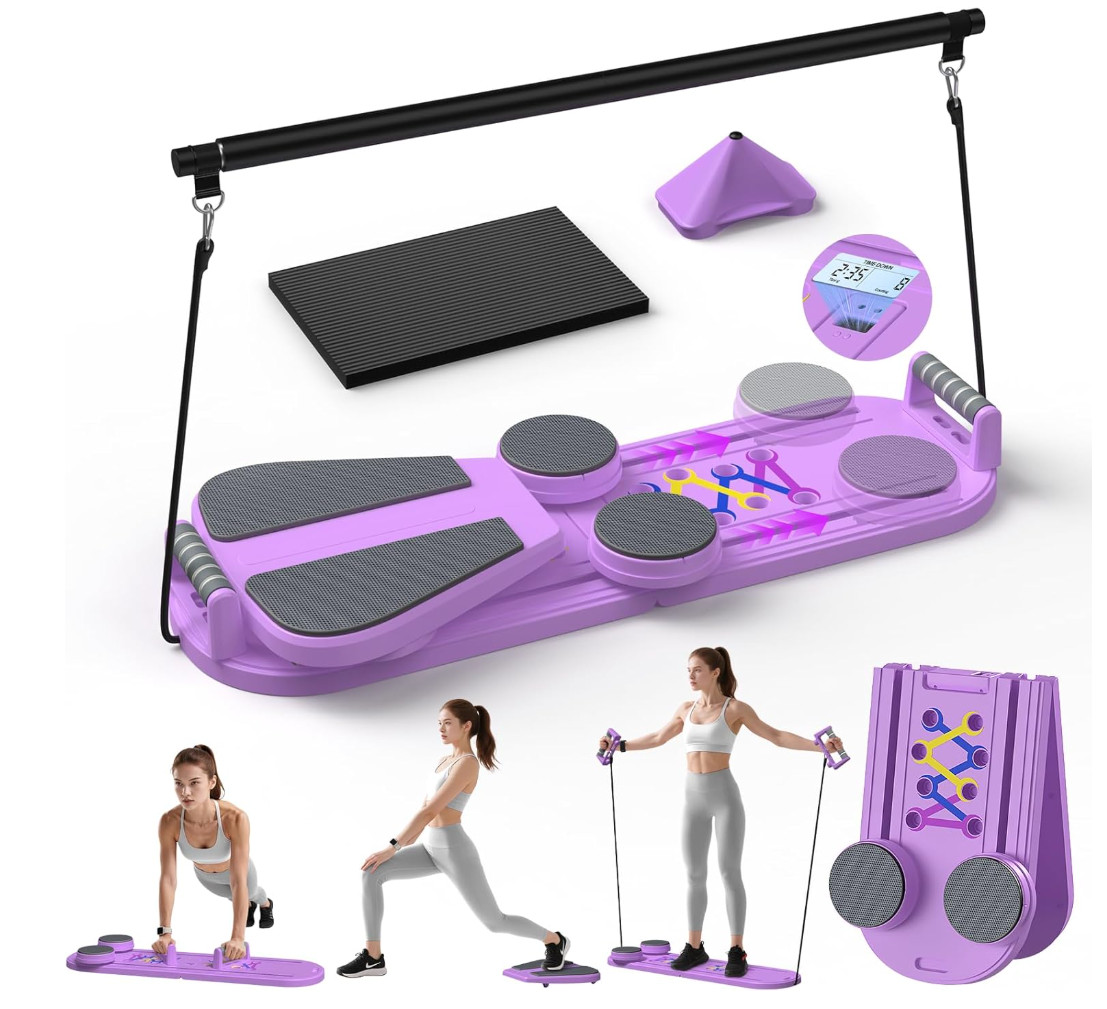 Pilates Board, Professional Foldable Pilates Reformer Board for Full Body – NEW