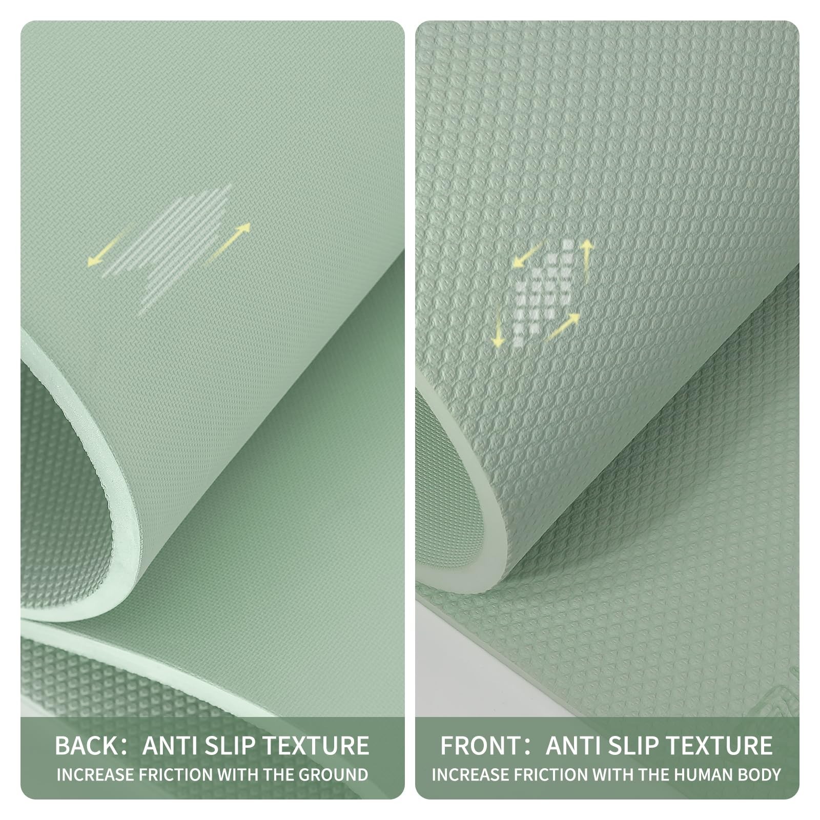PAIDU Large Yoga Mat-72’x36’x0.4’ Extra Width ＆ Thick,C