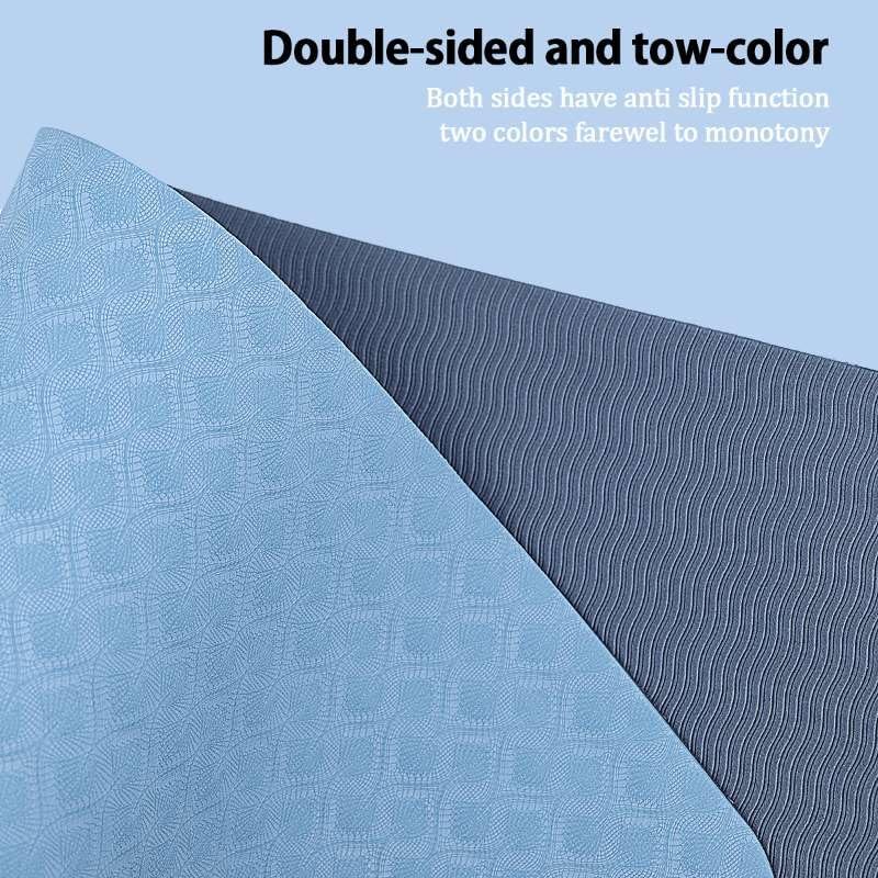 Non Slip Yoga Mat, Eco Friendly Fitness Exercise Mat with Carrying Strap & Ba…