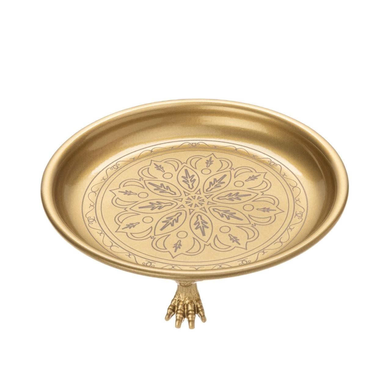 Sheet Brass Tray for Yoga Meditation–Mandala Crystal Display Zen Boho Home Decor