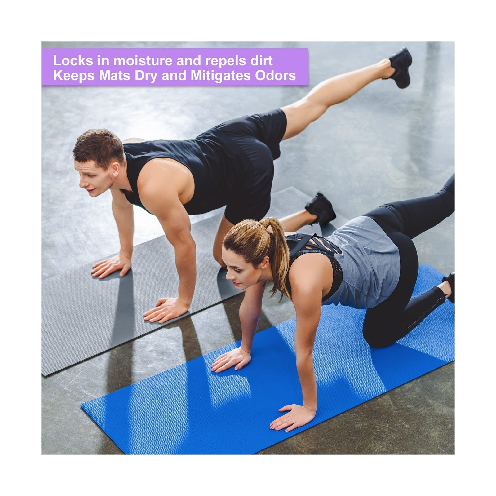 Funtery 16 Pcs Thick Yoga Mat Bulk, 68 » x 24 » x 3mm Exercise Workout Mat No…