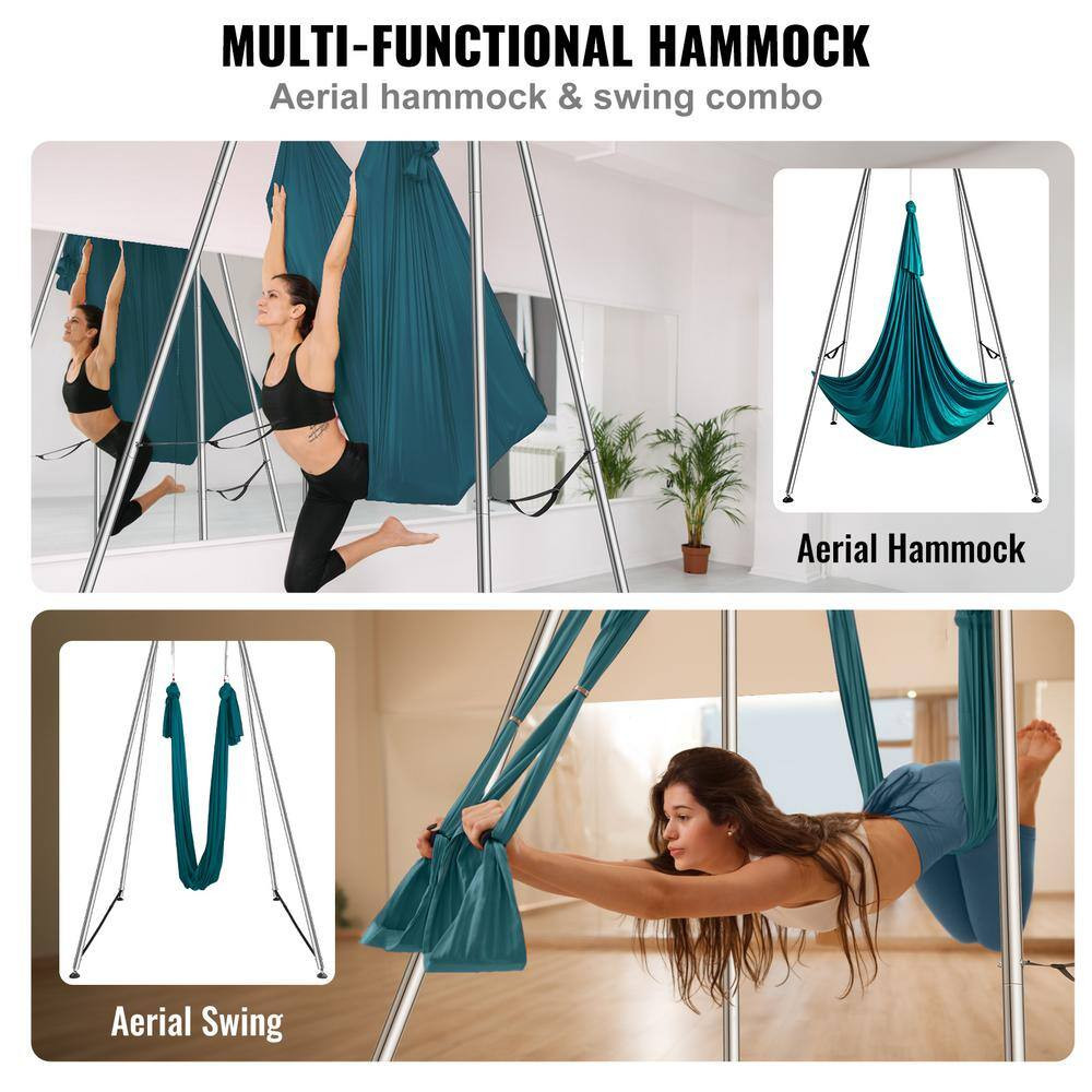 Aerial Yoga Frame and Yoga Hammock 9.67 Ft. H Professional Yoga Swing Stand Come