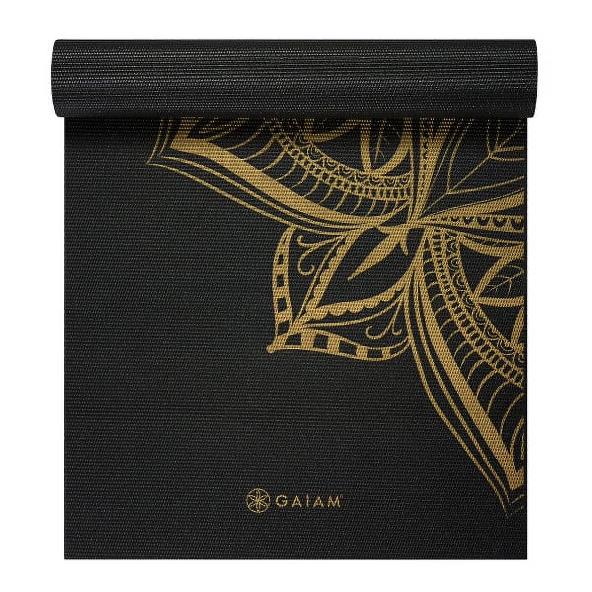 Gaiam Metallic Yoga Mat, Bronze Medallion, 6mm