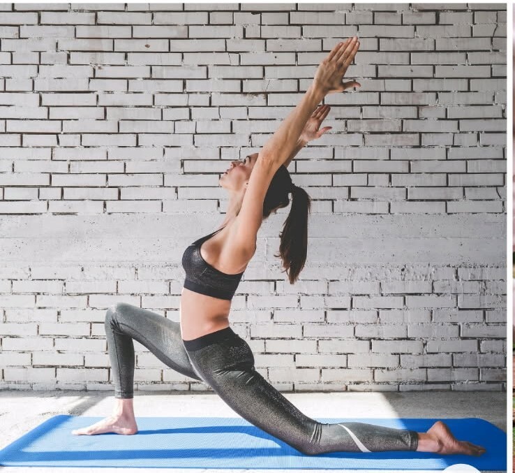 BALANCEFROM GOCLOUD 71 »X24 » 1 INCH EXTRA THICK EXERCISE YOGA MAT W STRAP BLUE