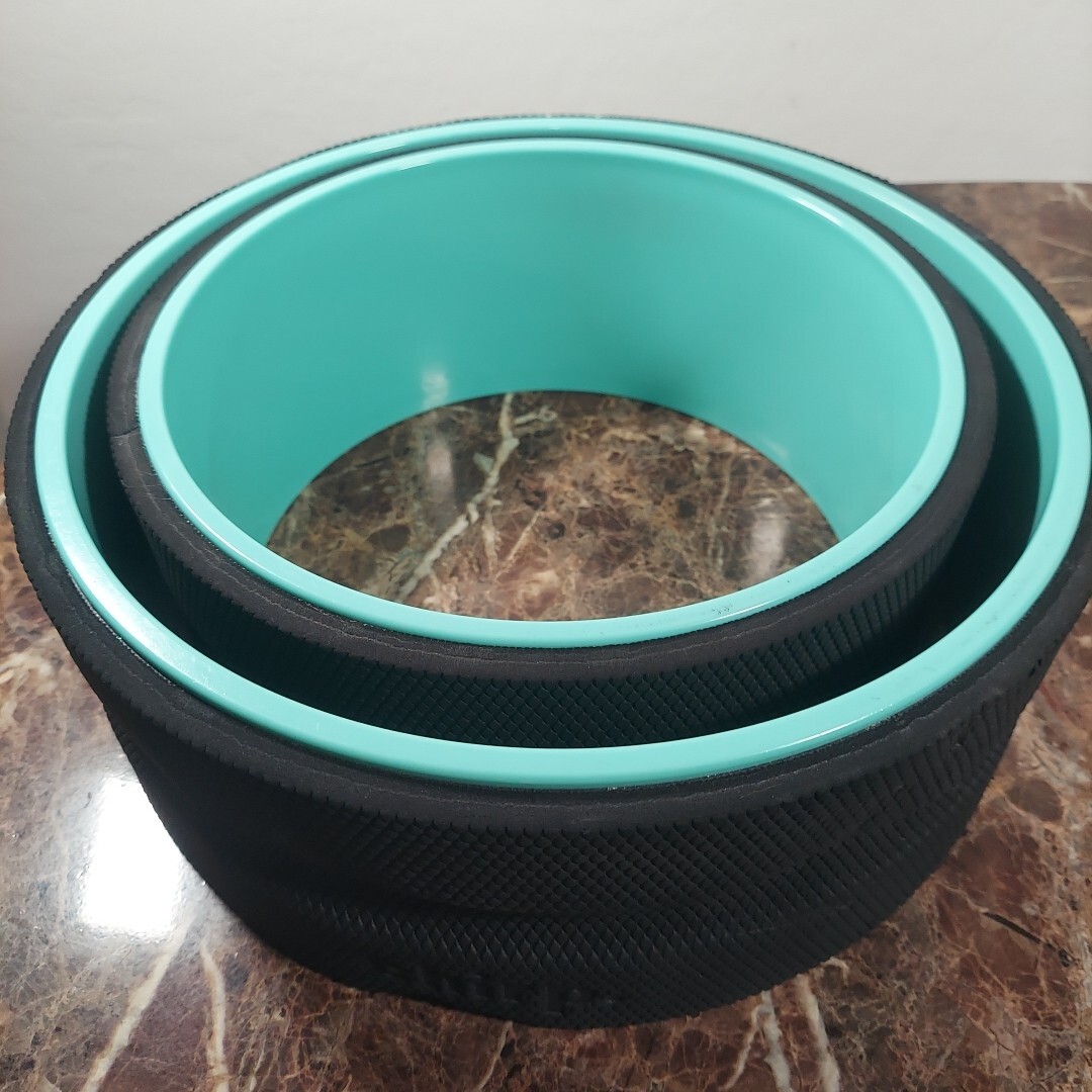 Chirp Wheel 2 Pack – 10&Prime; Firm + 12&Prime; Gentle Foam Roller Teal/Black