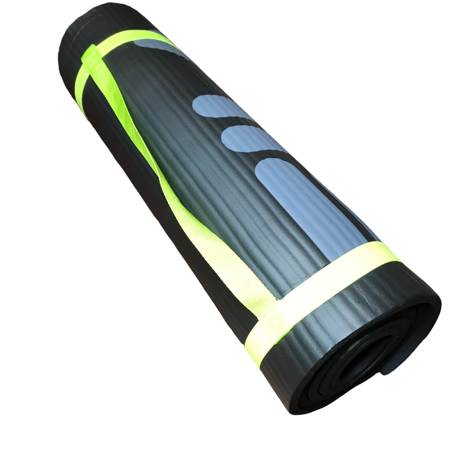 FILA Yoga Mat Sling Carrying Handle Fitness Foam Stretching Pad 3/8&Prime; Thick 10mm