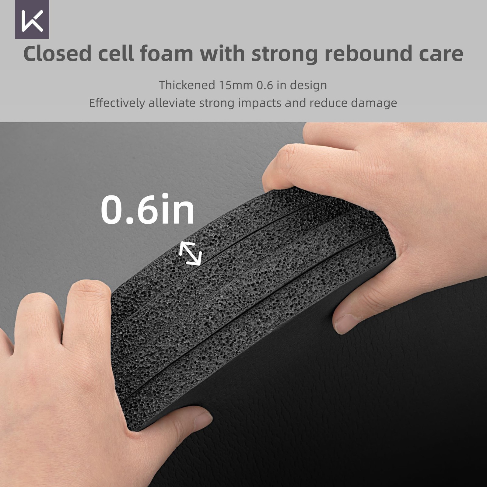 KEEP Extra Thick NBR Yoga Mat for Women & Men, 15mm Thick, 72”x32” L