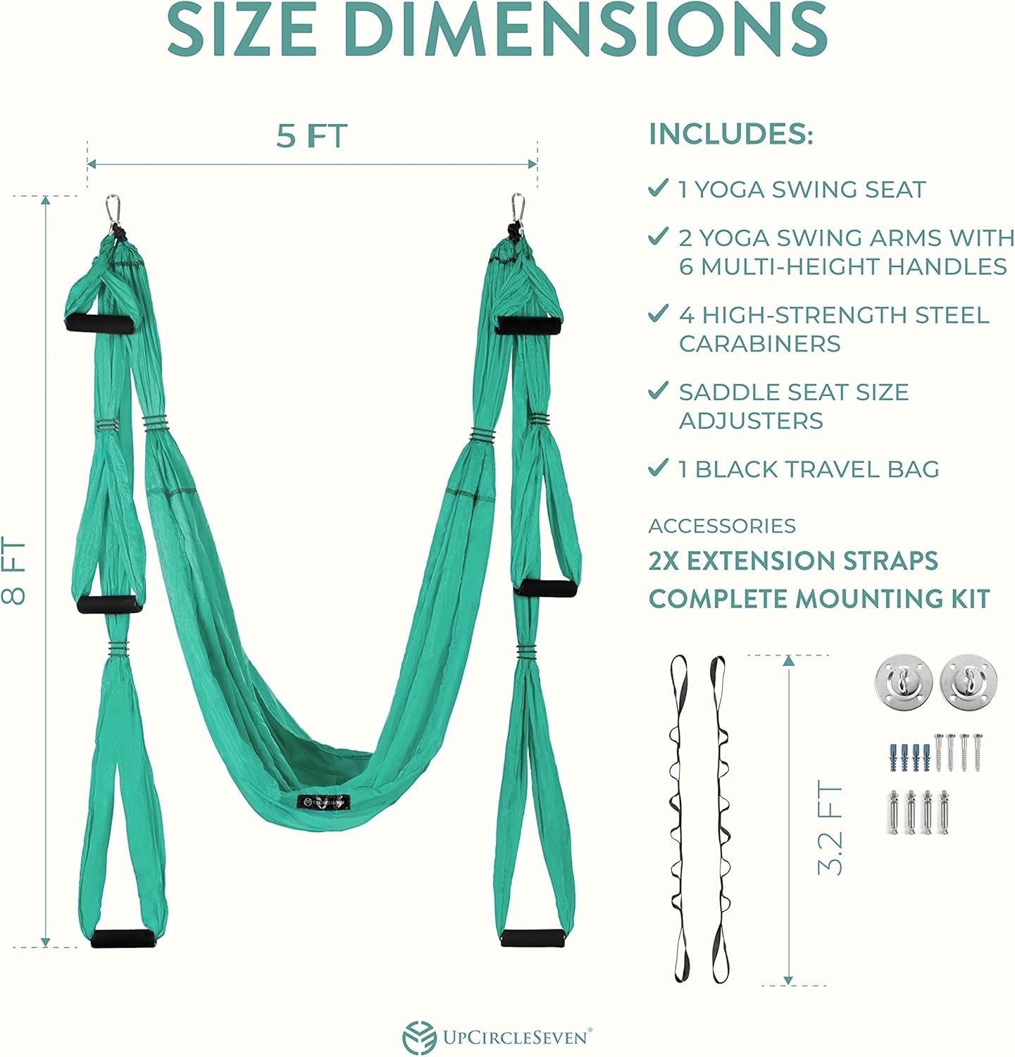 Aerial Yoga Swing Set Ceiling Mount Accessories