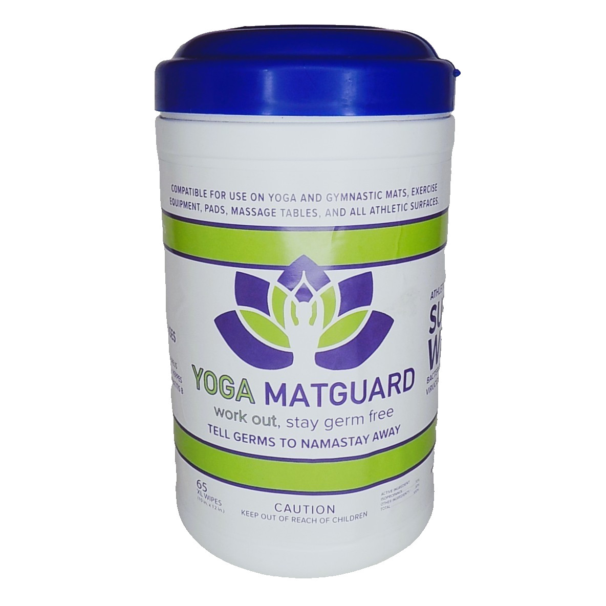 Yoga Mat & Athletic Sports Exercise Equipment Surface Wipes, 65 XL Size 10&Prime;x12&Prime;