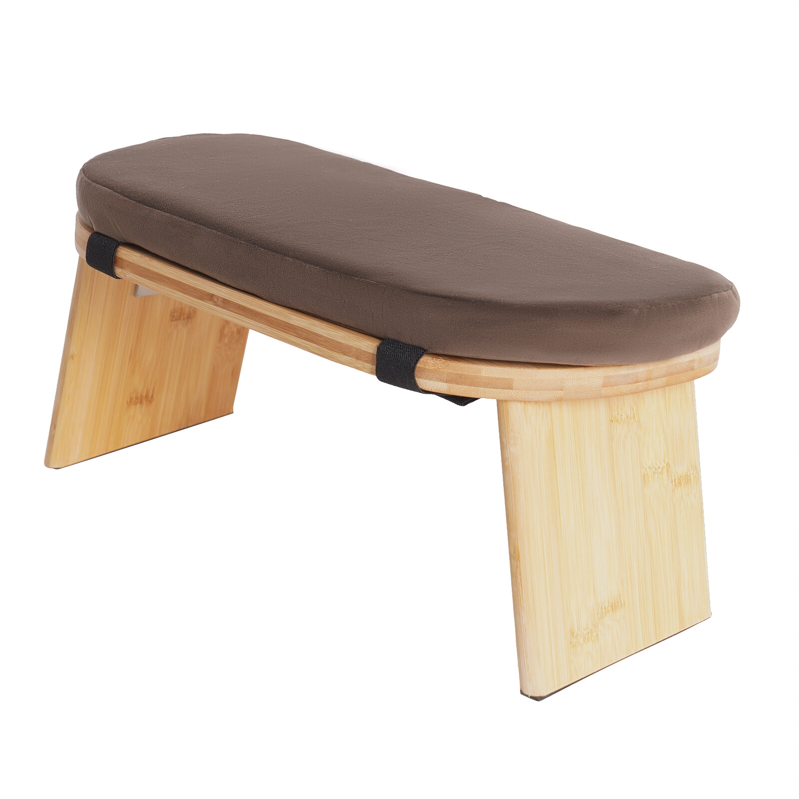Foldable Bamboo Meditation Bench, Meditation Stool-Prayer Kneeler Chair for Yoga