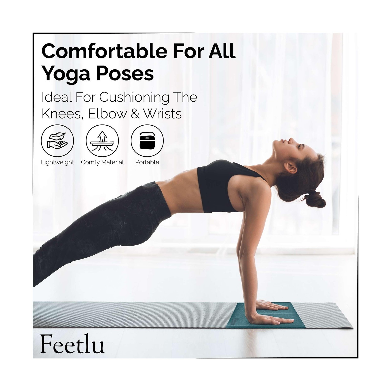 Yoga Knee Pad Cushion Exercise Knee Pad Folding, 1/2&Prime; Thick 24&Prime;… FAST USA SHIP