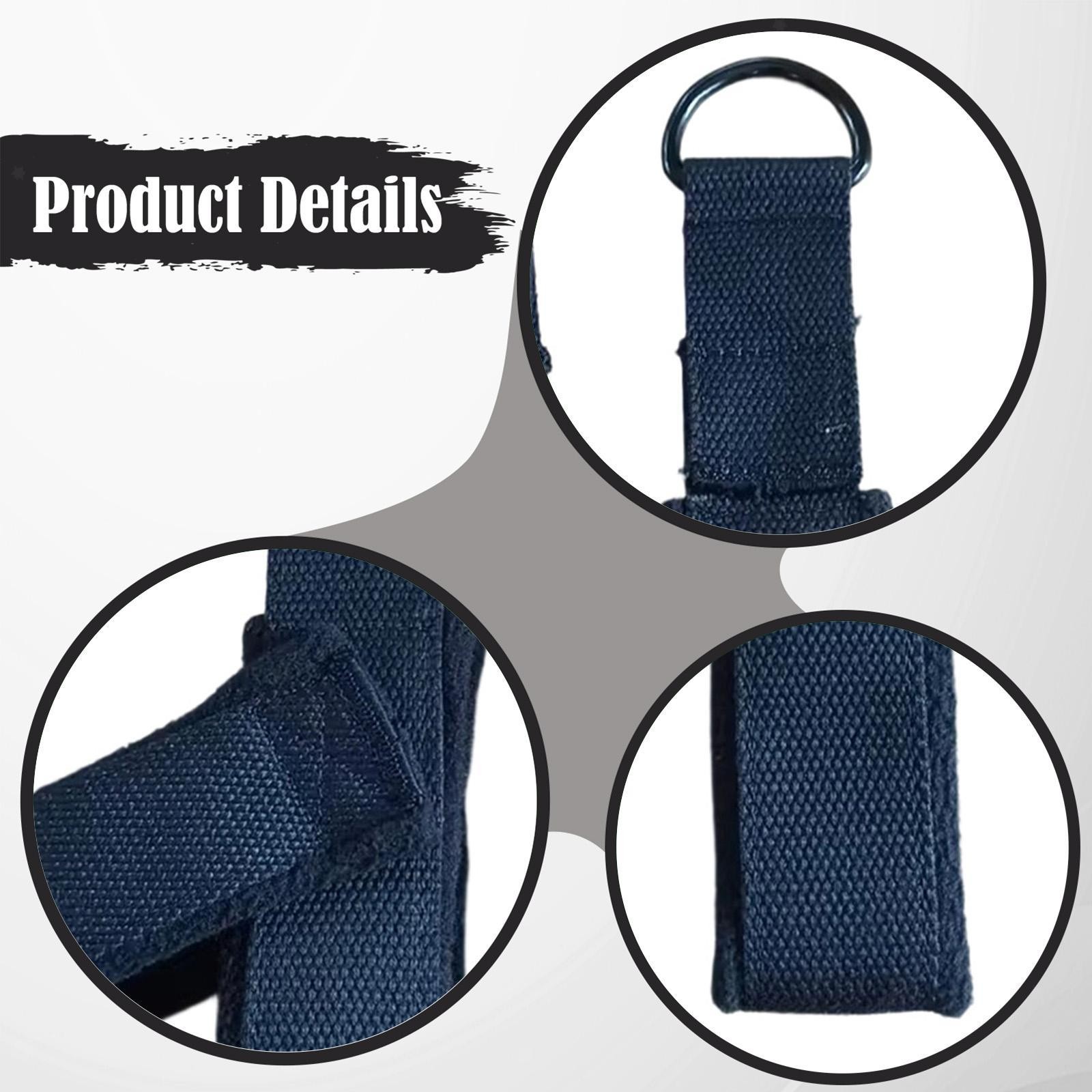 2Pcs Pilates Double Loop Straps for Reformer Ankle Home D Rings Strap Handle