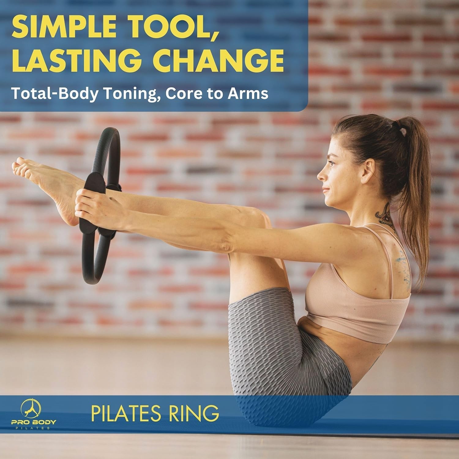 Lightweight 14-Inch Pilates Circle – Essential Thigh & Arm Toner for Women