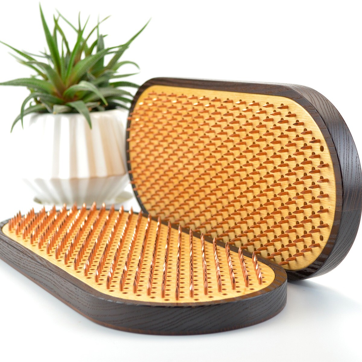 Sadhu Board with Thermal Ash « Mandala » Copper Nails 10 mm/0.4 inch