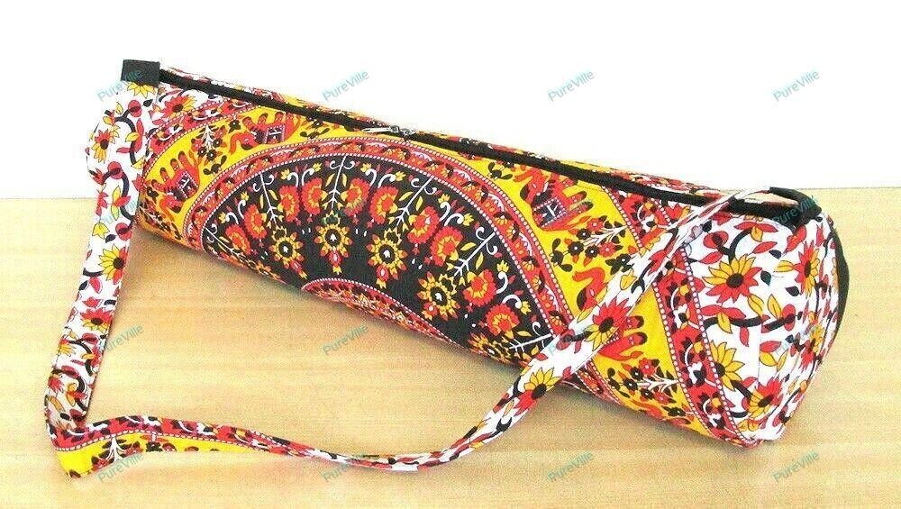 Multi Handmade Yoga Bag Unisex Cross Body Shoulder Bag Yoga Mat Carrier Gym Bag