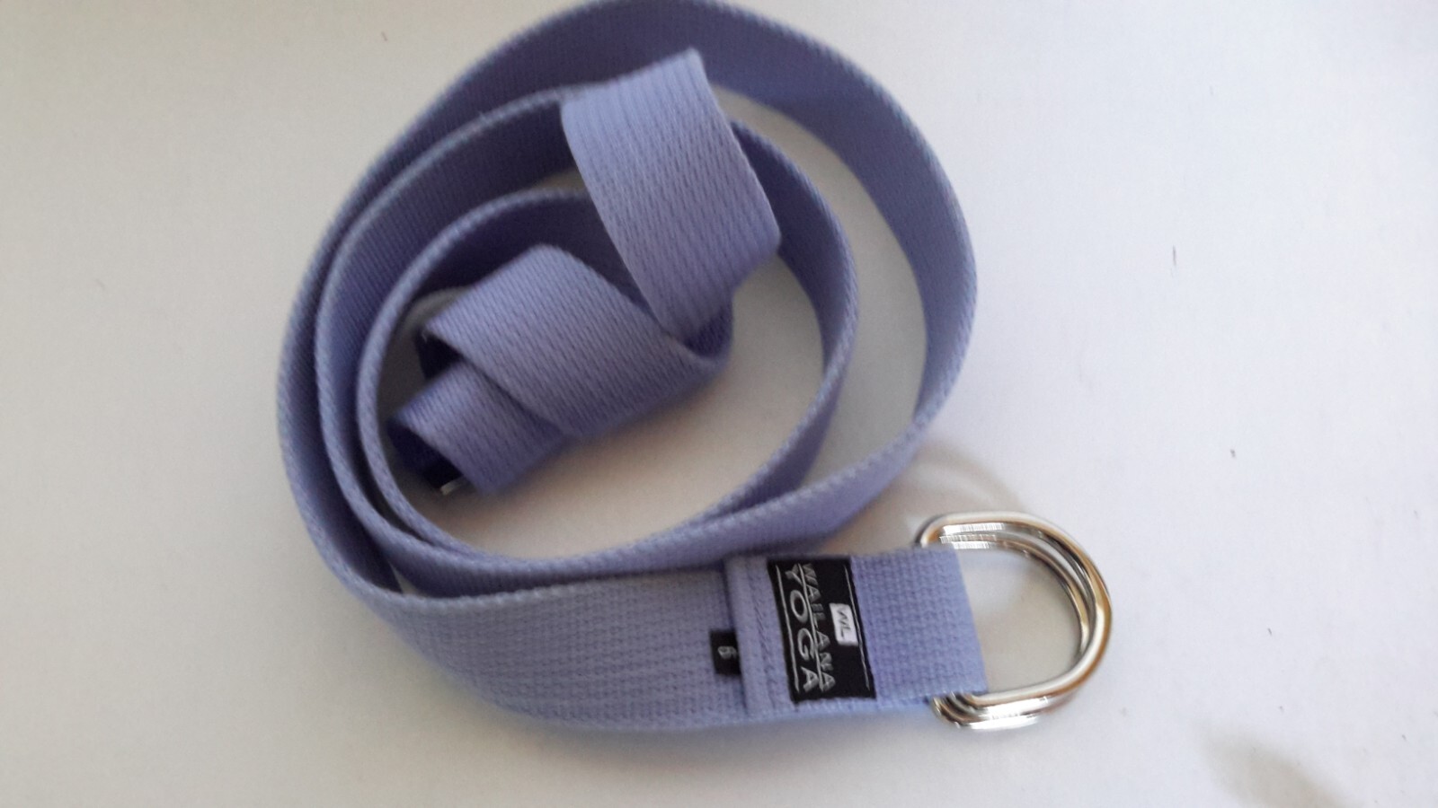 Wai Lana Yoga Strap with D-Ring Buckles 6 Foot x 1.5 in Width Lilac Pre-owned