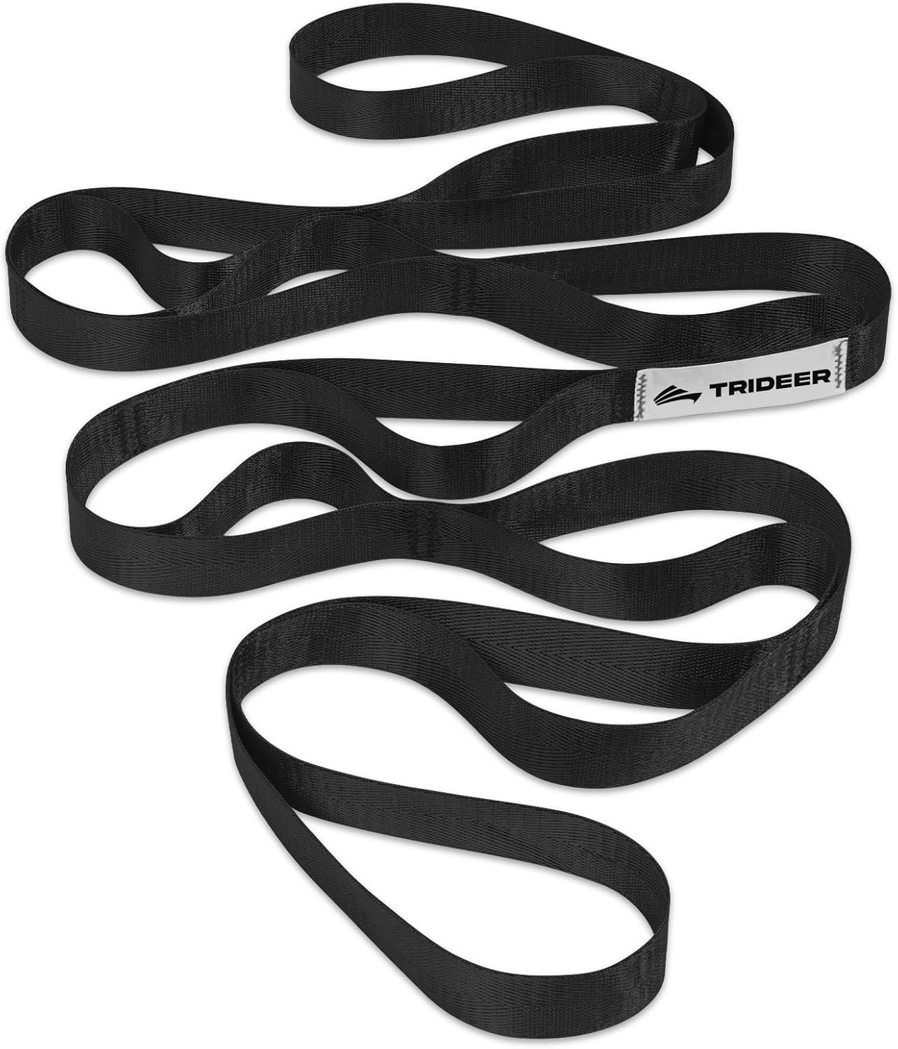 Non-Elastic Stretching Strap with Loops for Physical Therapy & Rehab, Knee Hip L