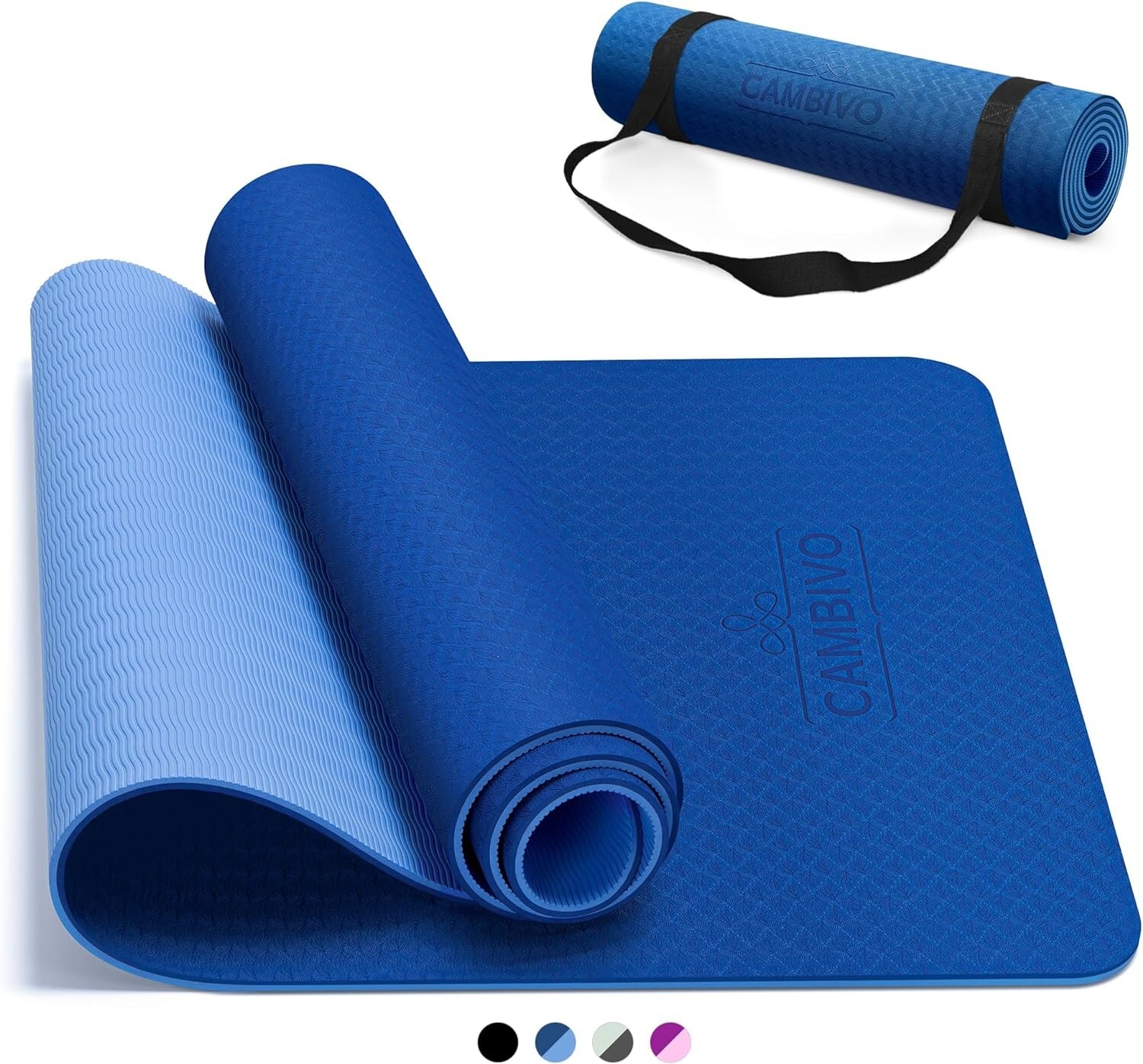 TPE Yoga Mat – Non-slip – Lightweight – 6mm – Comfortable – Long-lasting – Grip