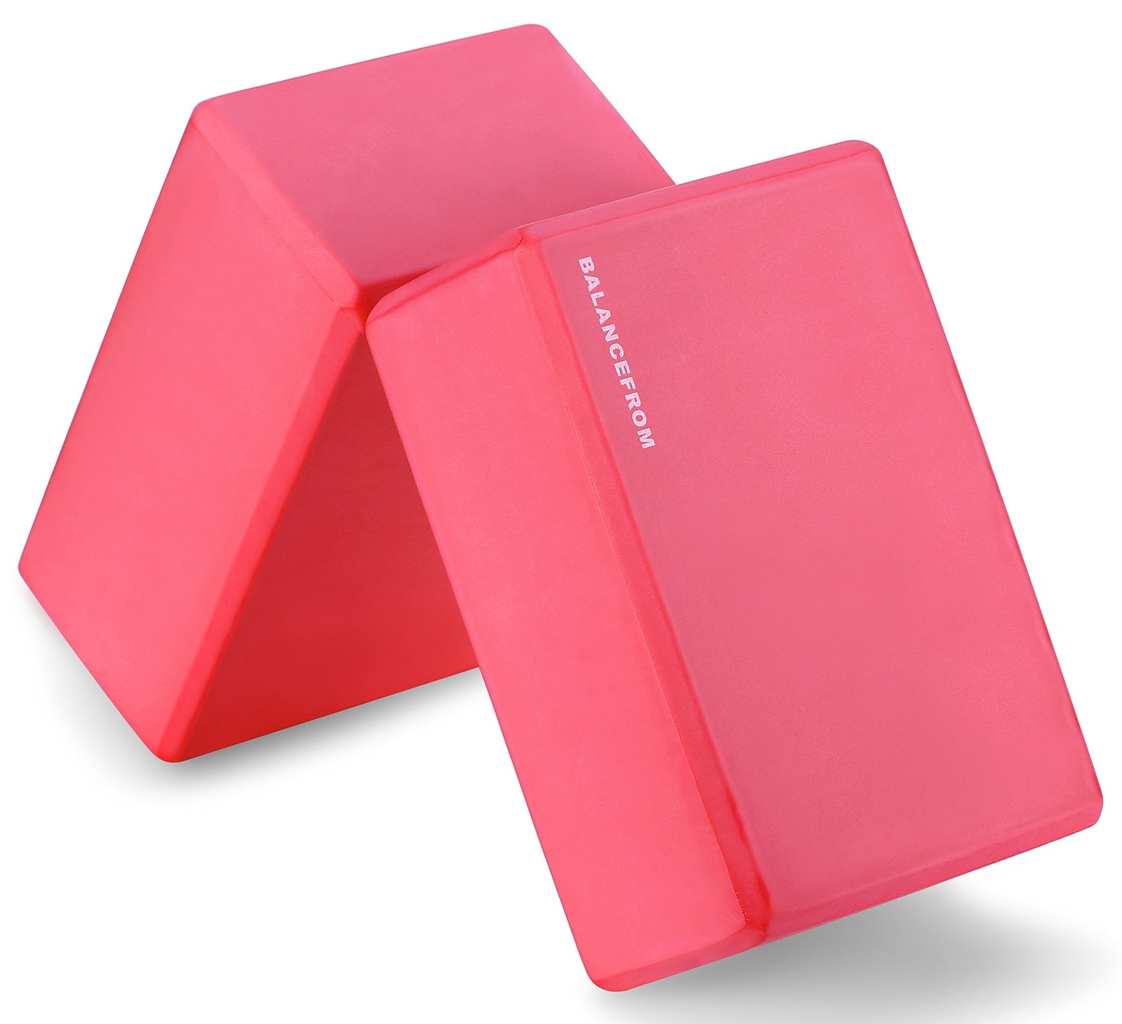 Set of 2 High Density Yoga Blocks, 9&Prime;x6&Prime;x4&Prime; Each, Pair (Red)