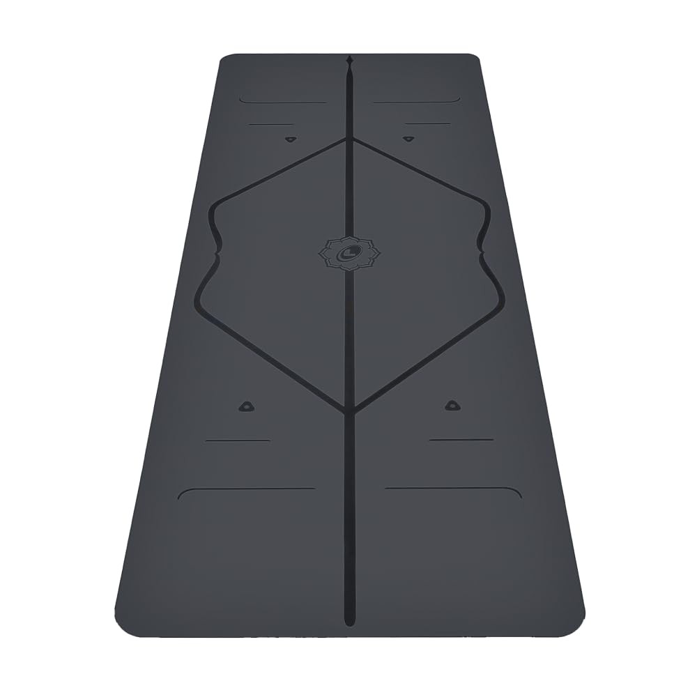 Travel Yoga mat – Free Bag, Patented 71&Prime; long x 26&Prime; wide, Gray