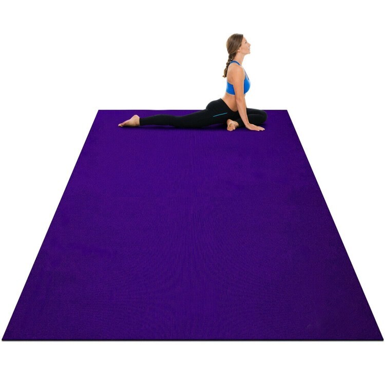 Large Yoga Mat 6&prime; x 4&prime; x 8 mm Thick Workout Mats thick