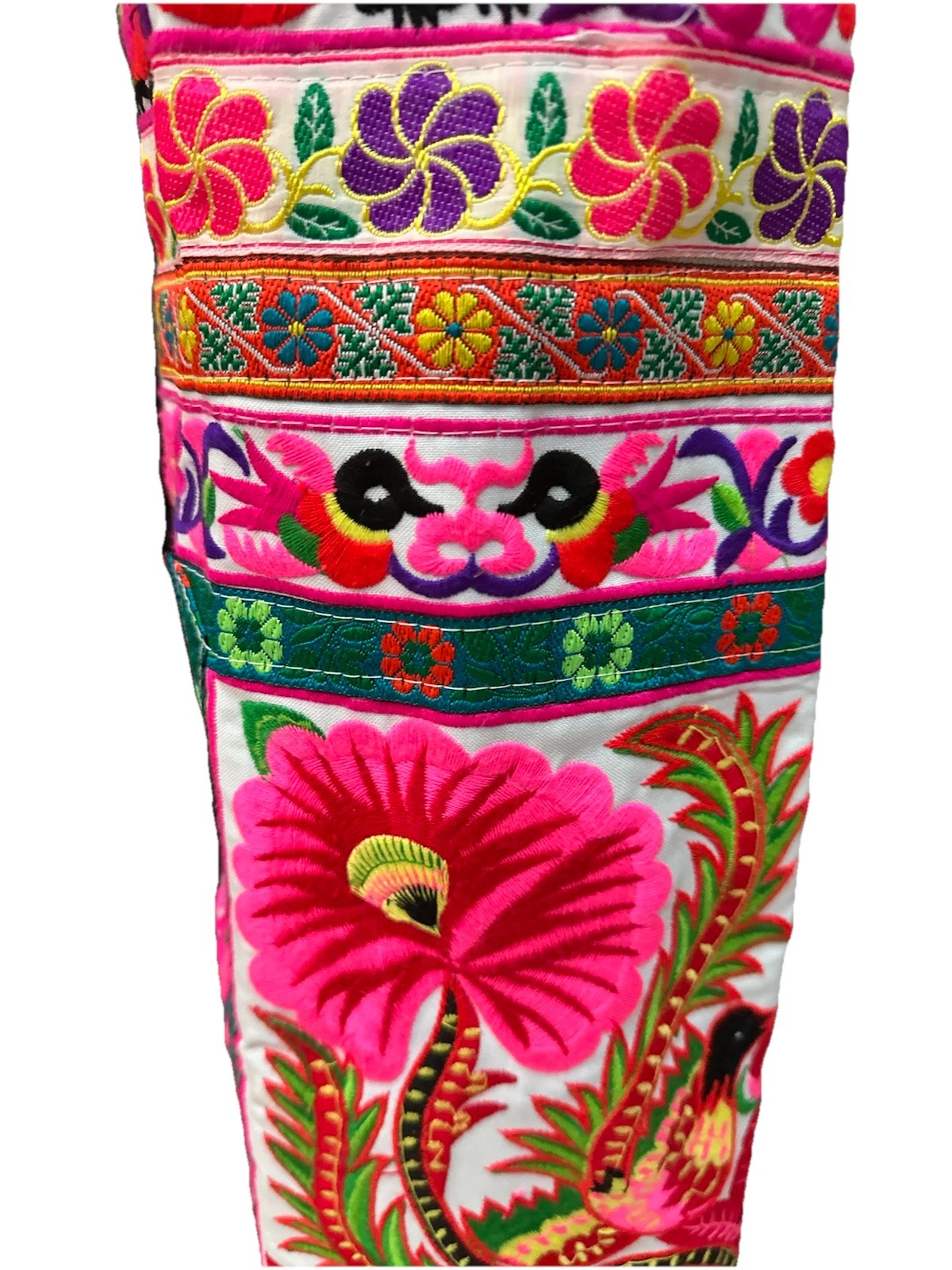 Yoga Mat Dogma Tapestry Embroidery Carrier Bag Colorful Adjustable BNWOT Nice