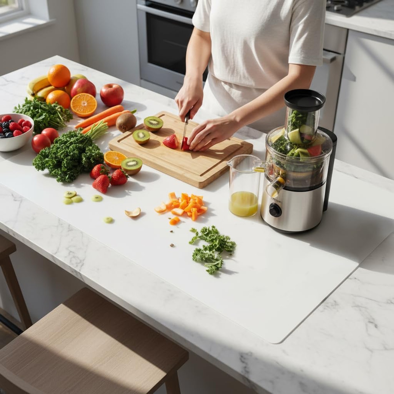 Extra Large Silicone Mat for Kitchen Counter 36&Prime; x 24&Prime; Silicone Table Mat for…