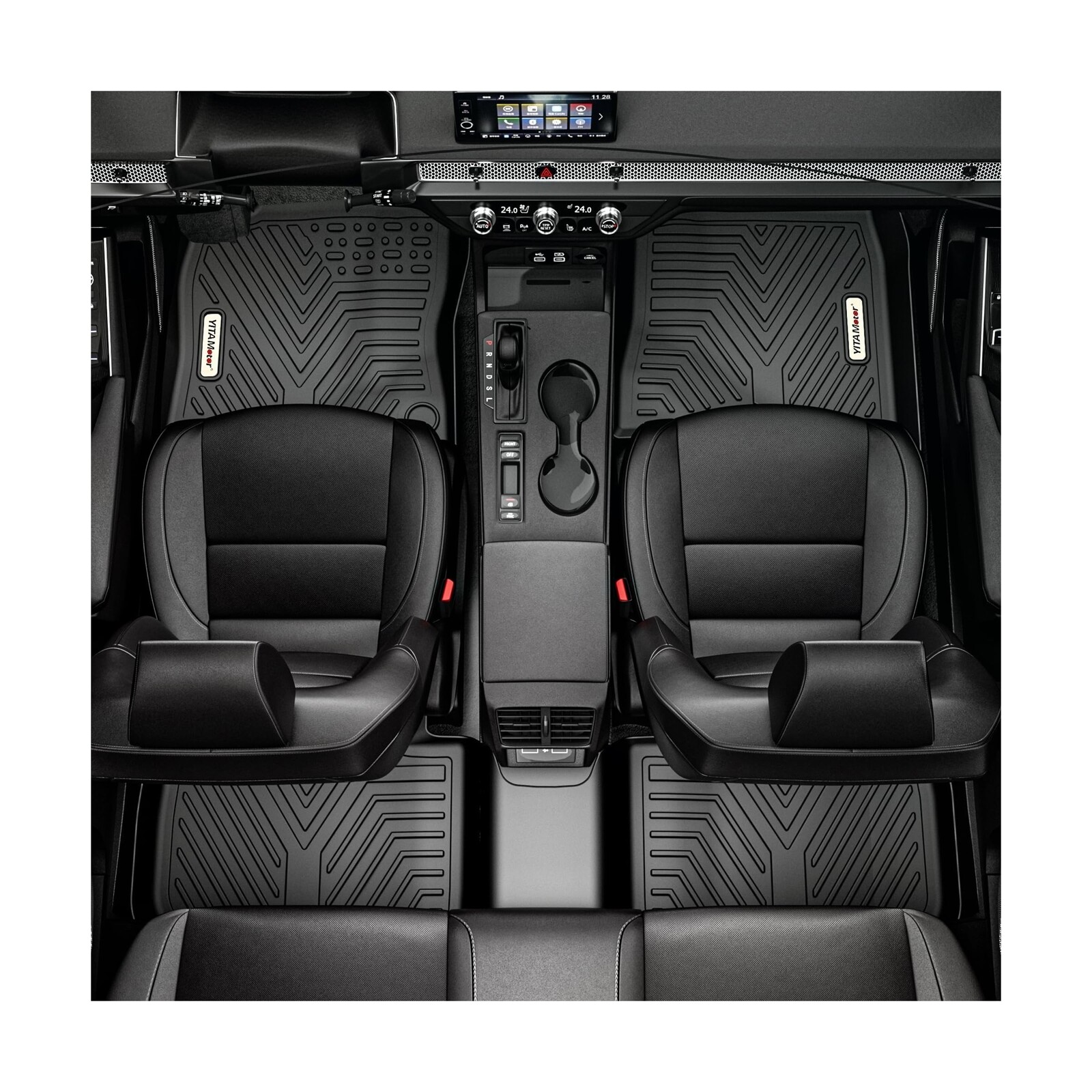 YITAMOTOR Floor Mats Fit for Fusion & MKZ 2013 2014 2015 2016, Custom Fit Flo…