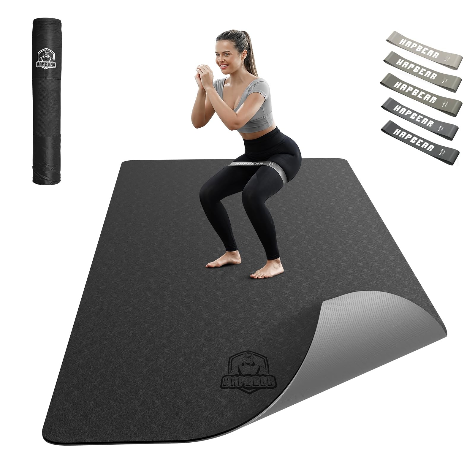 Large Yoga Mat – 72&Prime;x36&Prime;x6mm (1/4 inch), Extra Wide Non-Slip Exercise Mat for…