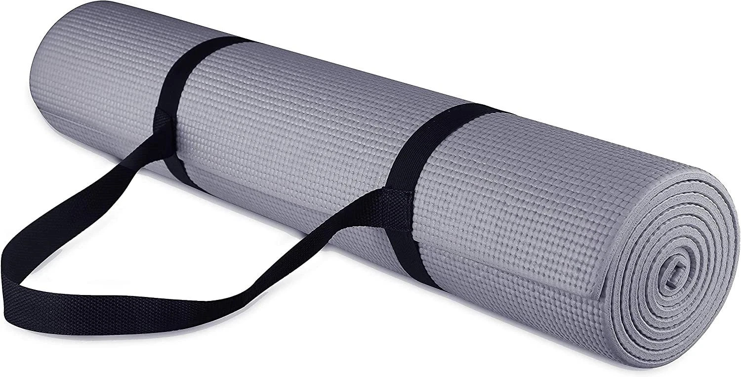 BalanceFrom All Purpose 1/4-Inch High Density Anti-Tear Exercise 1/4&Prime;, Gray