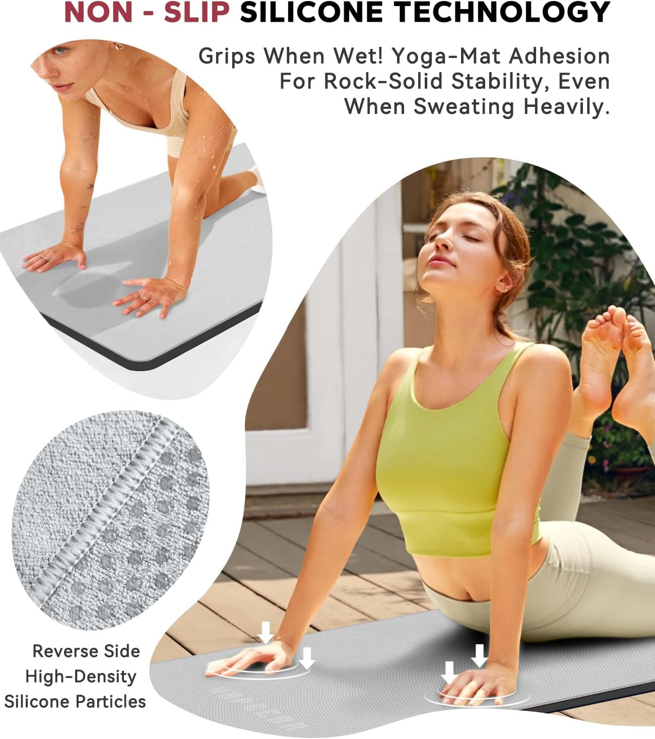 Hot Yoga Towel – Non Slip Yoga Mat Towel with Grip Dot, Super-Absorbent, Soft Mi