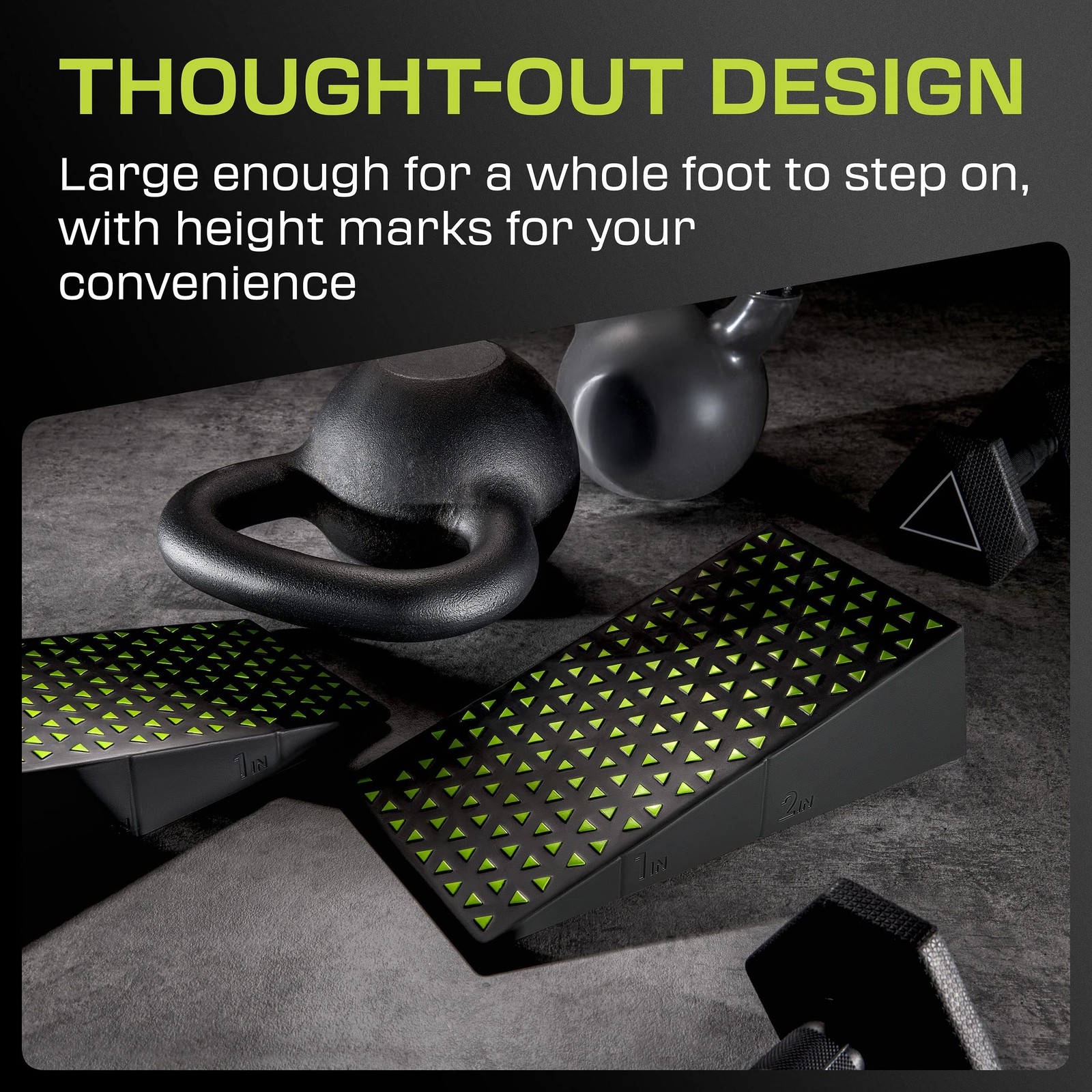 Squat Wedge Block Pair – Heel Elevated Squat Wedge for Deeper Squats, Heavy L…