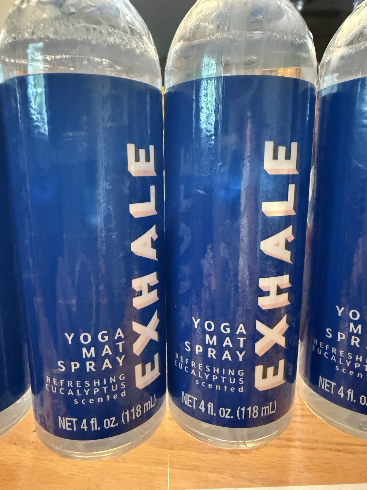4 Yoga Mat Cleaner Spray. Eucalyptus Scent.