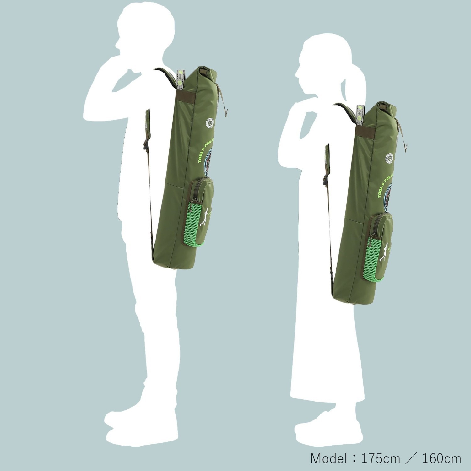 PORTER × Minor Planet New York YOGA MAT SHOULDER CASE Green Nylon JAPAN NEW