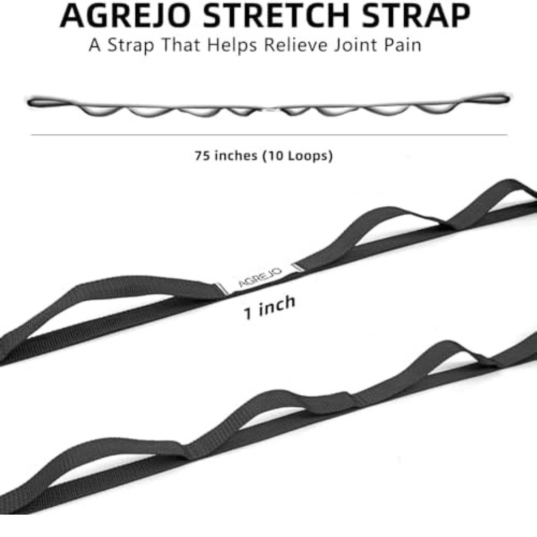 Stretching Strap Yoga Strap for Physical Therapy Stretch Out Straps for Home ..