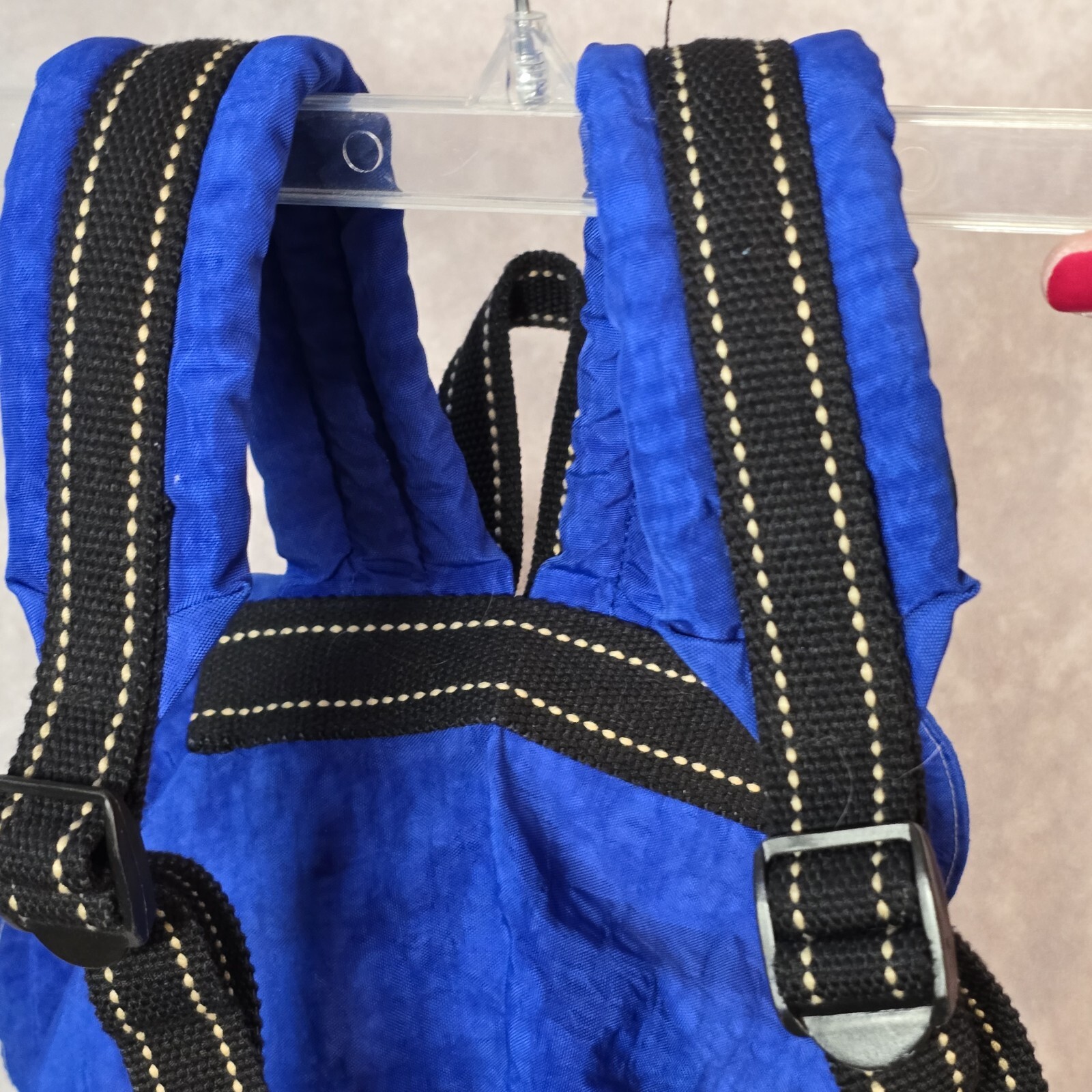 NEW Unisex Yoga Body Bright Blue Nylon Ruck Backpack Carry Yoga Mat 17”x11”x8”