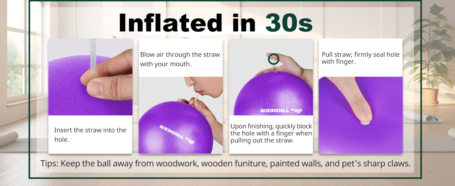 Exercise Ball for Yoga, Pilates & Fitness – Stability Ball Equipment for Home