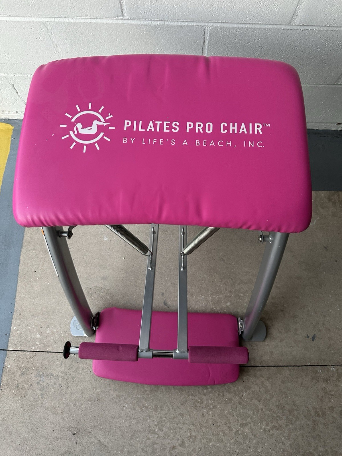 Pilates Pro Chair Pink Life&rsquo;s a Beach Inc Includes Side Sculpting Handles DVDs