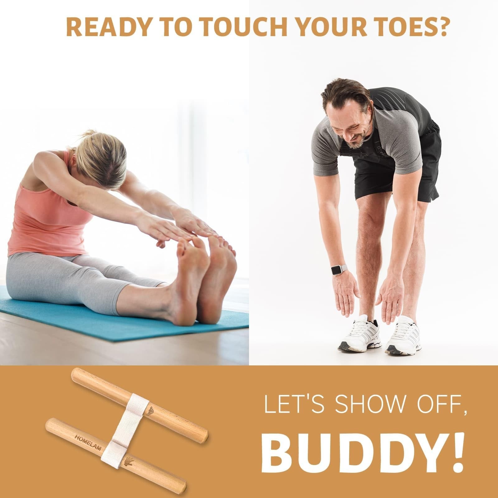 Innovative Muscle Stretching Device, Adjustable Length Hamstring Stretcher Re…