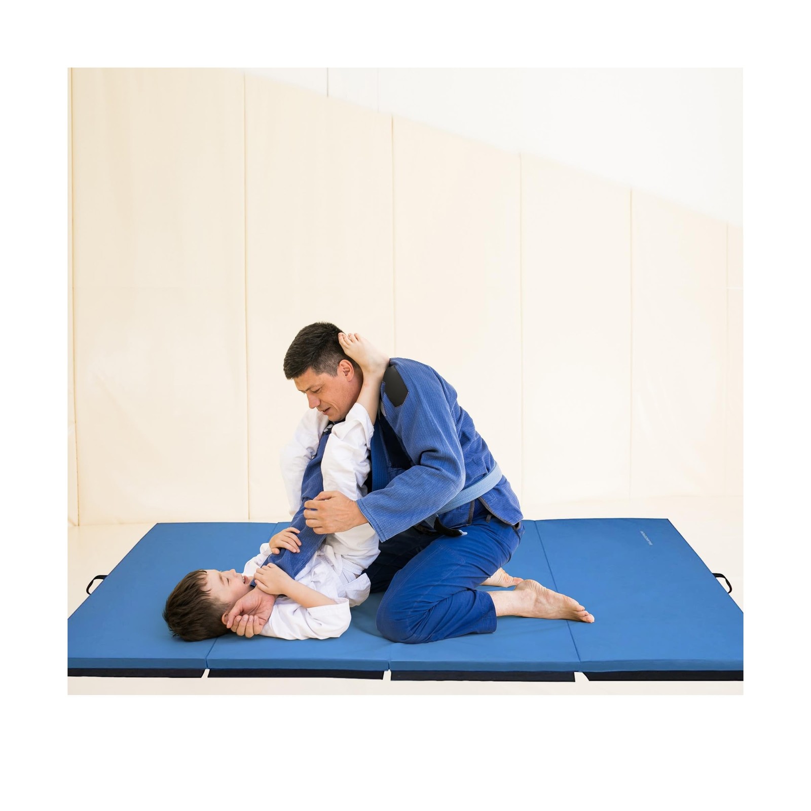 BalanceFrom 10×4 Feet 4-Panel Folding Gymnastics Mat – 2-Inch Thick Pad wi