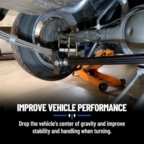 1 inch Universal Leaf Spring Lowering Block, 2 Pack Aluminum 1 inch Lower Block