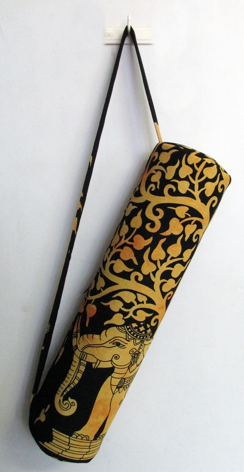 Indian Yellow Elephant Mandala Bags Shoulder Strap Yoga Mat Carrier Yoga Bags US