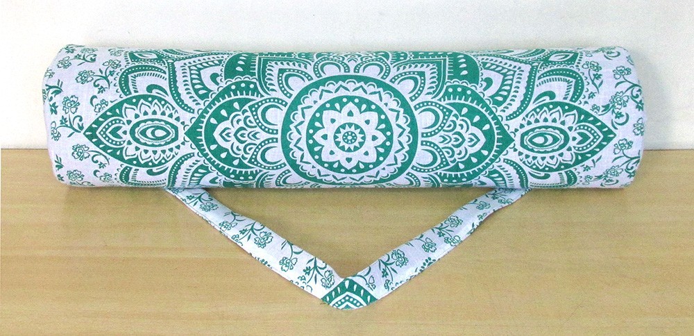 Indian Multi Ombre Yoga Mat Carrier Bag Mandala Large Shoulder Strap