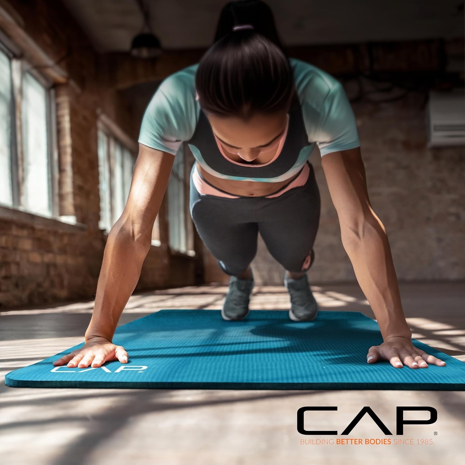 1/2-Inch High Density Exercise Yoga Mat with Strap | Multiple Options