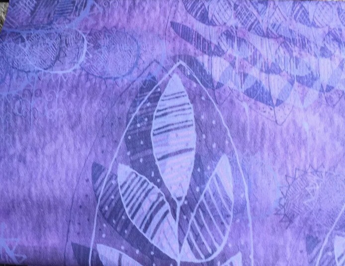 InHouse Marianna Tankelevich Summer Night Yoga Exercise Mat Purple /Lavender