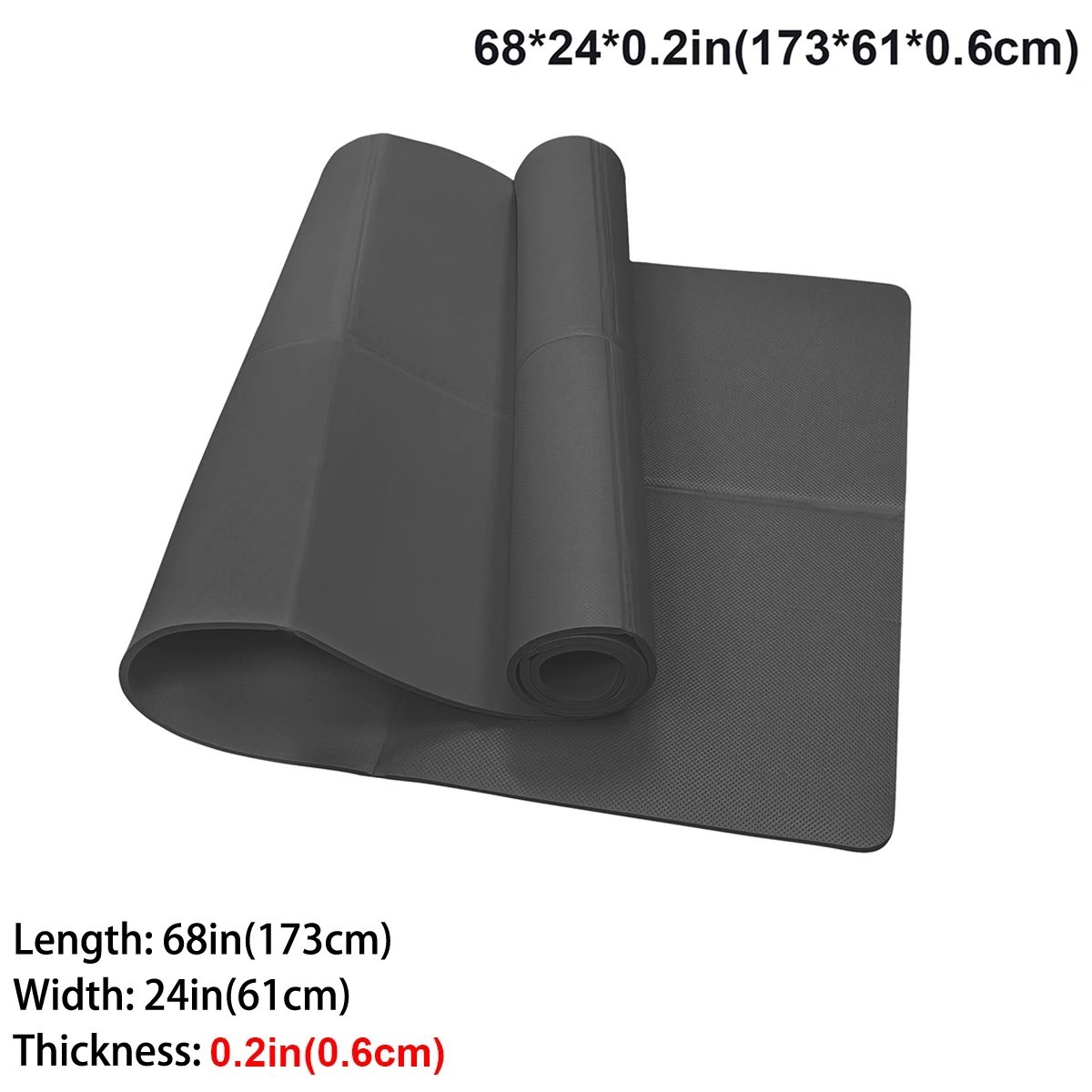 Foldable Yoga Mat 6mm EVA Fitness Exercise Mat Non Slip Travel