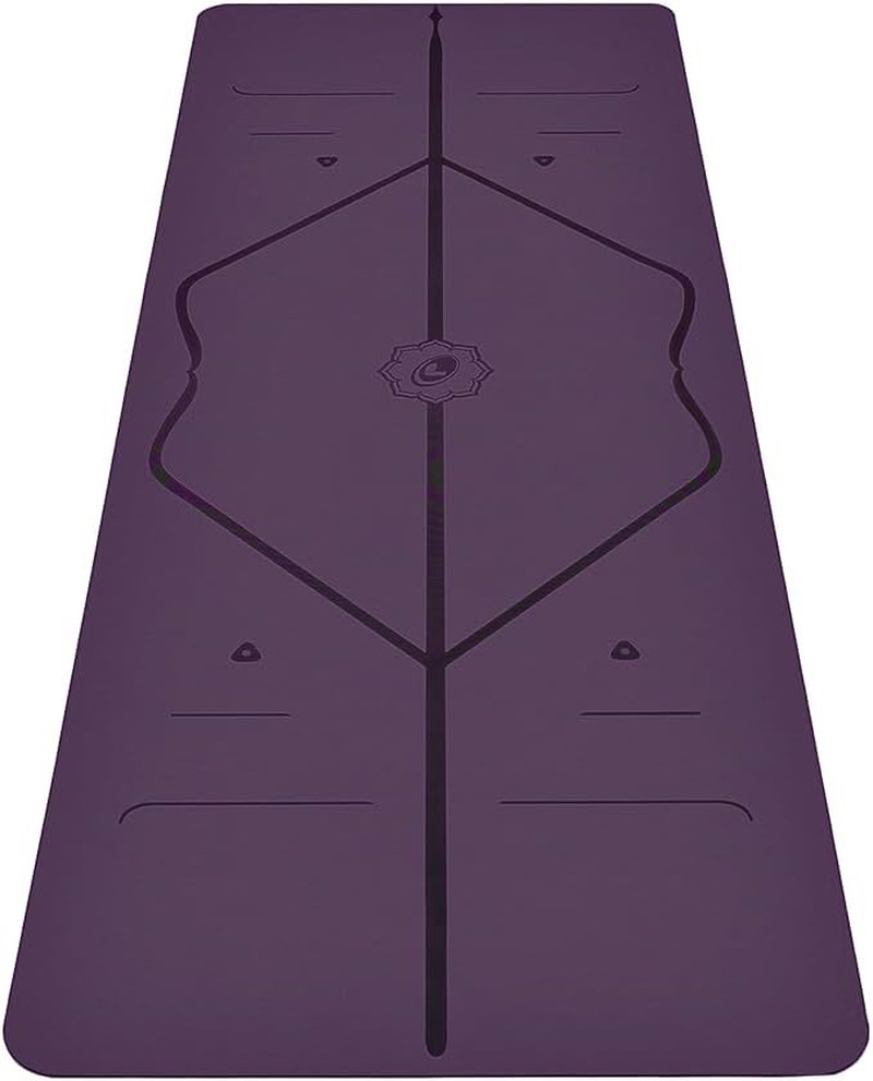Original Yoga Mat – Free Yoga Bag Included – Patented Alignment System, Warrior-