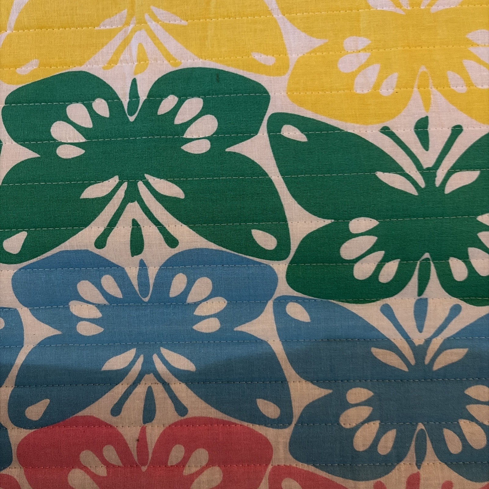 Tommy Hilfiger Roll Up Beach Mat W/Button On Pillow & Straps Butterflies Pattern